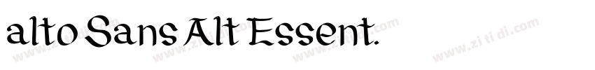 alto Sans Alt Essent字体转换